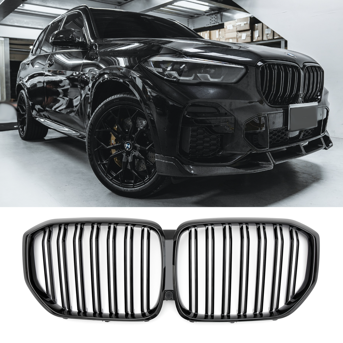 BMW G05 X5 glossy black M-Look kidneys