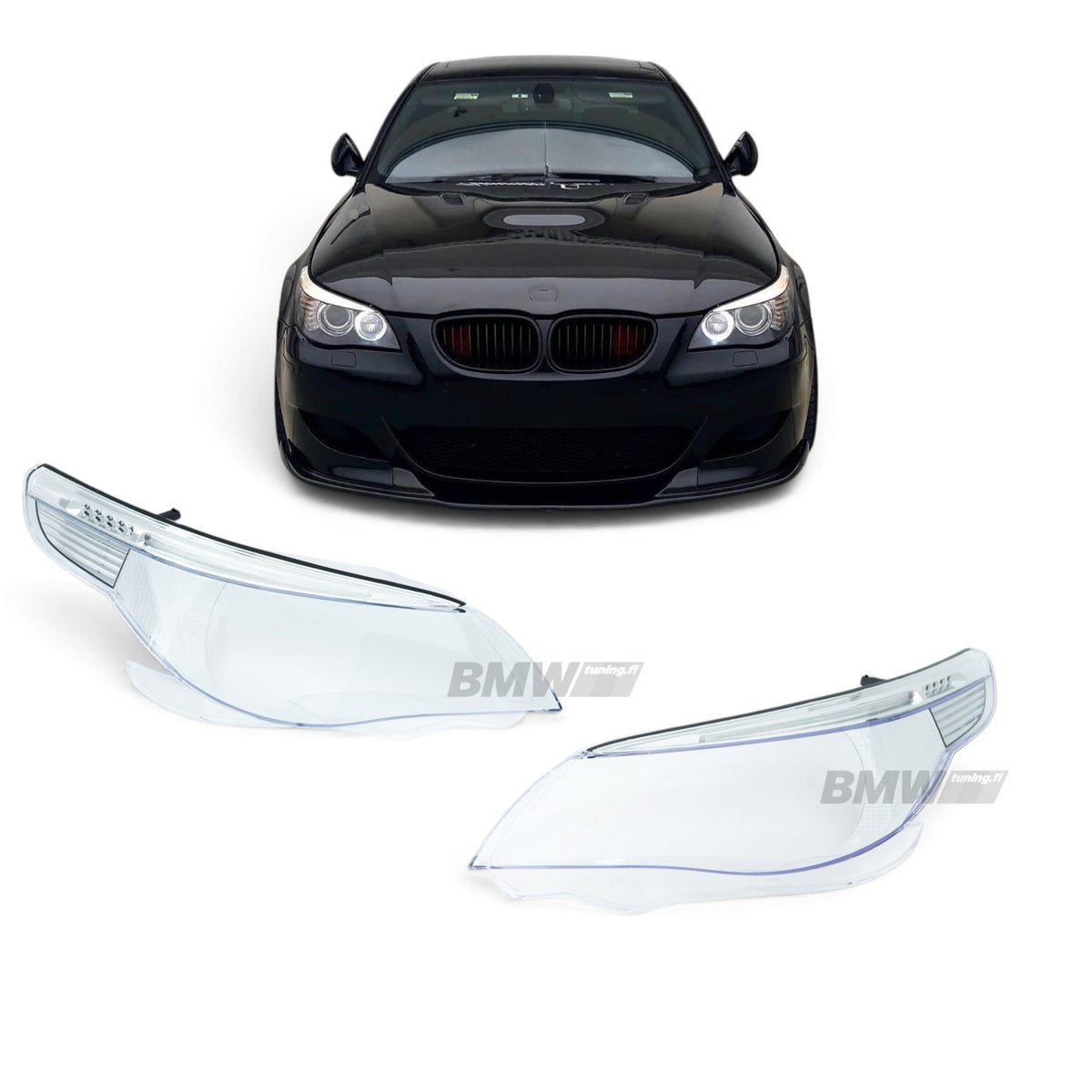 BMW E60 E61 Pre-Facelift Headlight Lenses with Indicators