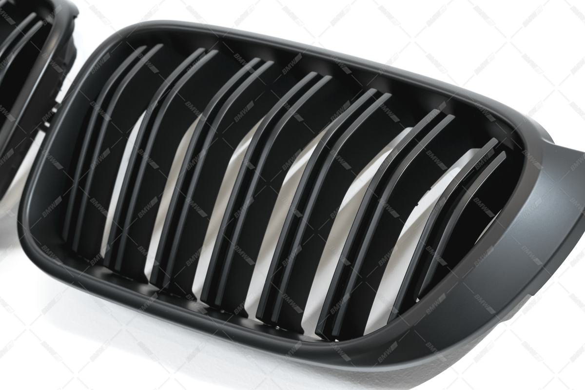 BMW X3 F25 LCI X4 F26, Matt black M-Look kidneys