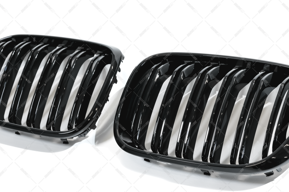 BMW G01 X3 , G02 X4, M-look glossy black kidneys
