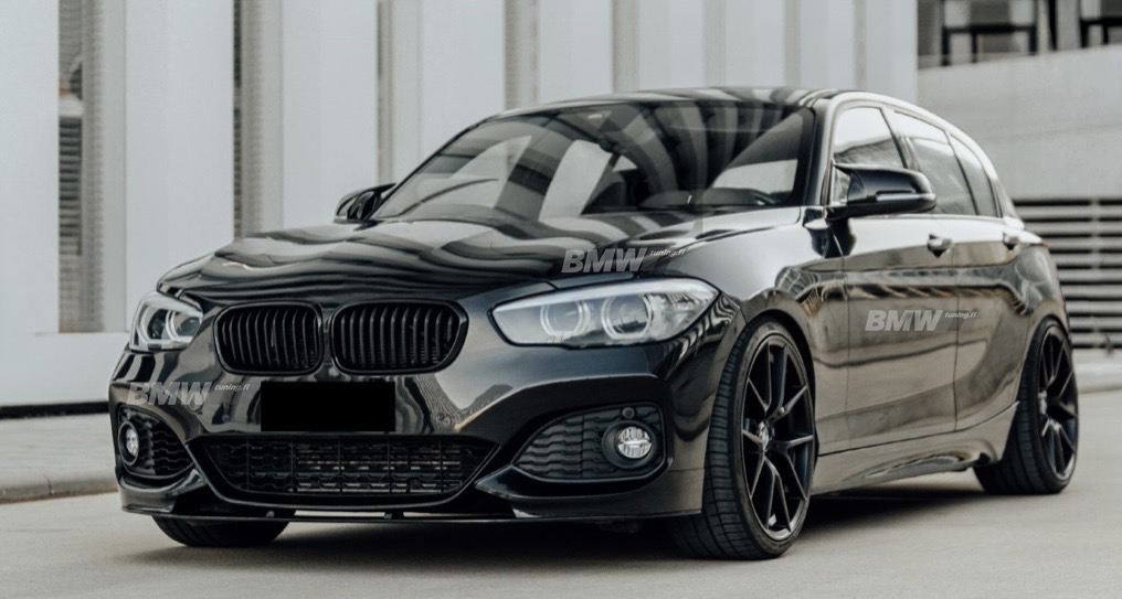 BMW F20 F21 LCI, Gloss Black M-Performance Front Bumper Lip (Reinforced)