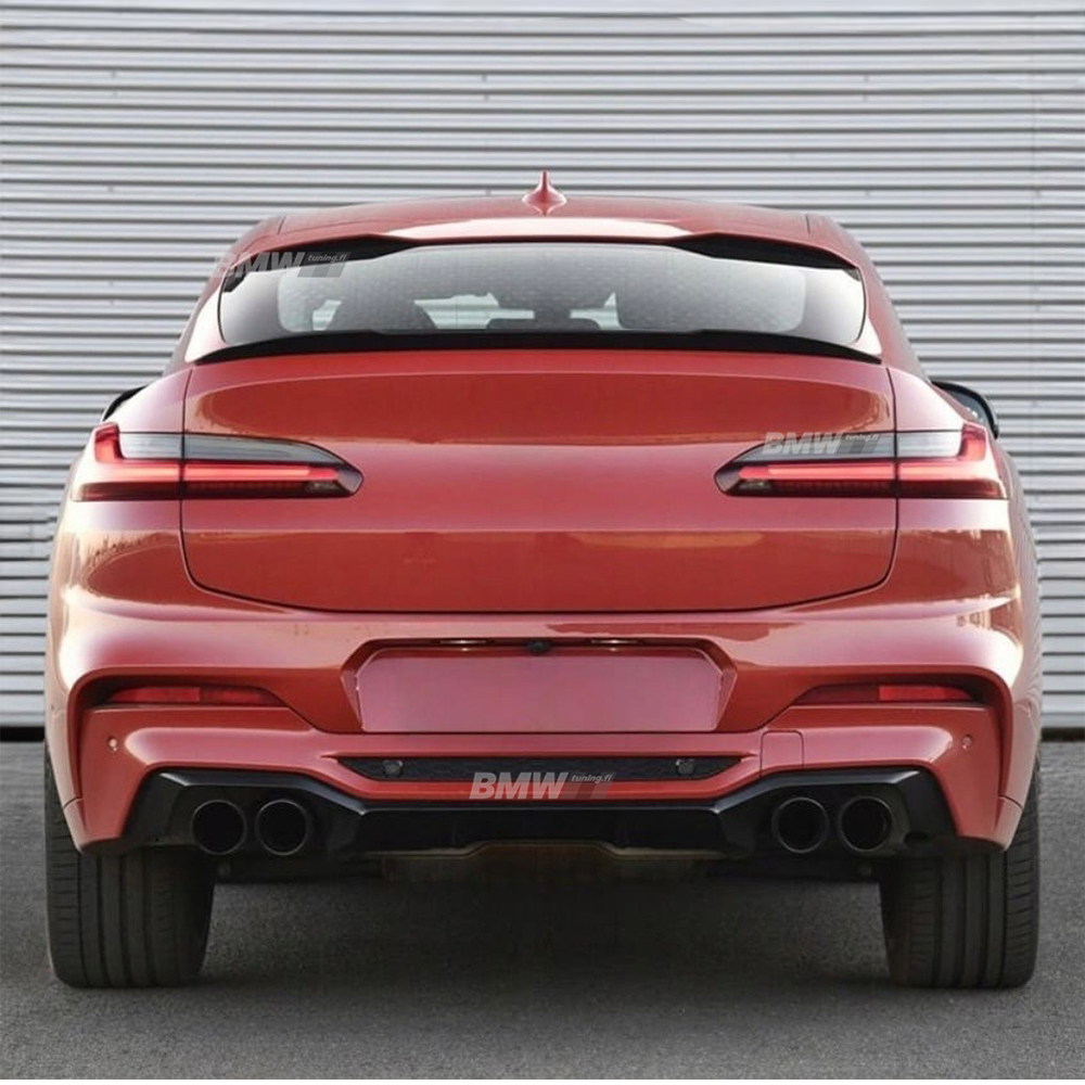 BMW X4 G02 2018-> Kiiltävän musta spoileri