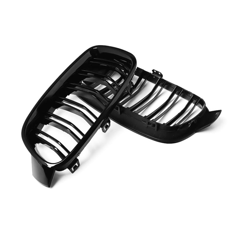 BMW F30 F31, M-look glossy black kidneys