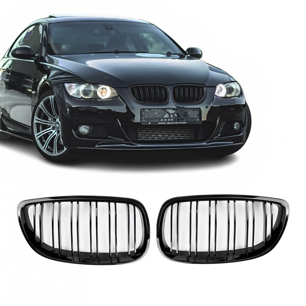 BMW E92 / E93, M-Look glossy black kidneys
