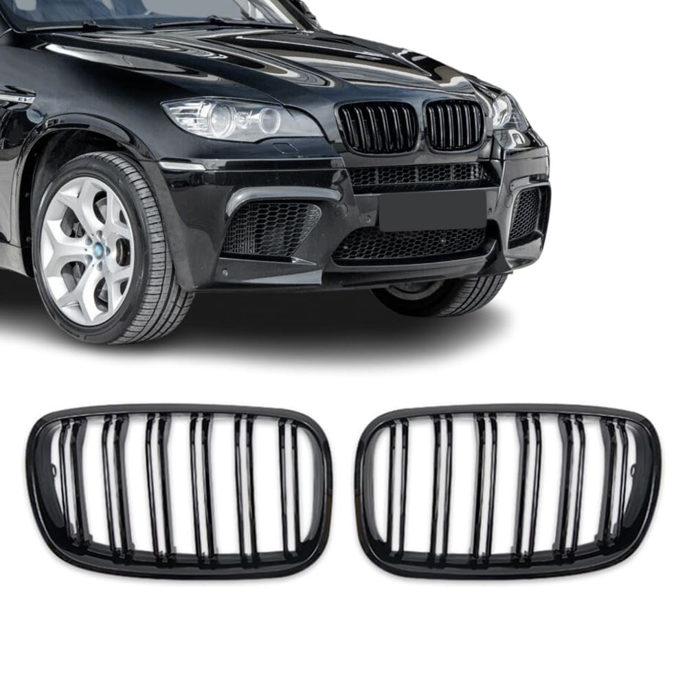 BMW E70 E71 X5 X6, Kiiltävän mustat M look munuaiset