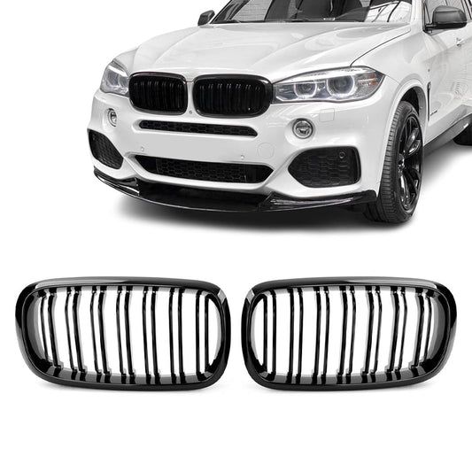 BMW X5 F15 X6 F16, M-Look kiiltävän mustat munuaiset