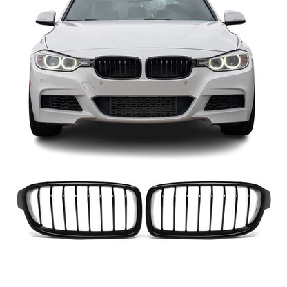 BMW F30 F31, single glossy black kidneys