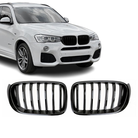 BMW X4 F26 / X3 F25 LCI, Single look glossy black kidneys