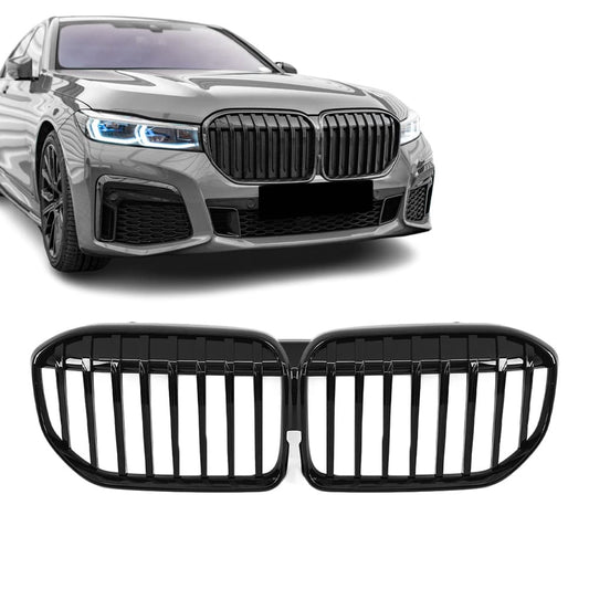 BMW G11 G12 LCI, glossy black kidneys