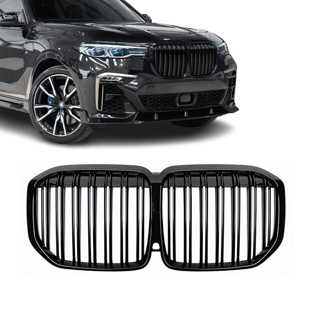 BMW G07 X7, Glossy black M-look kidneys