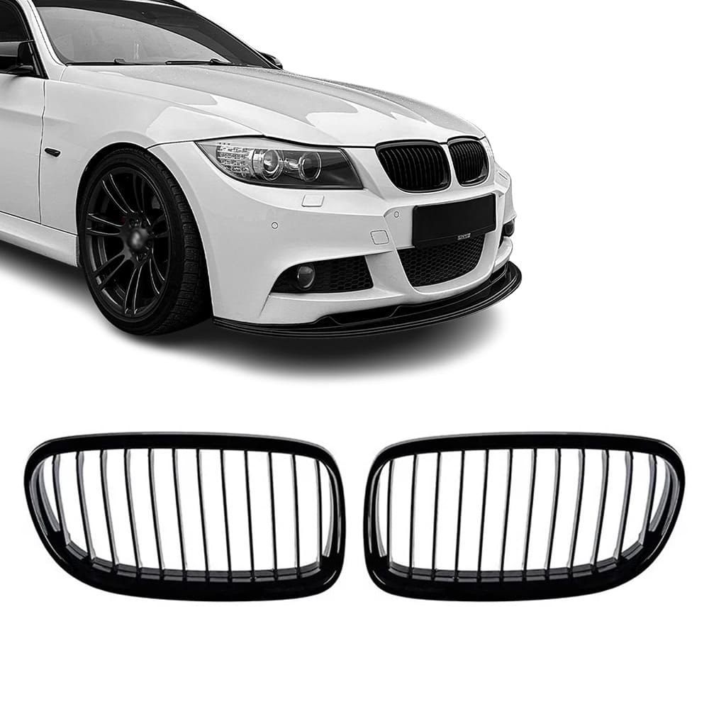 BMW E90 E91 LCI,Single glossy
 black kidneys