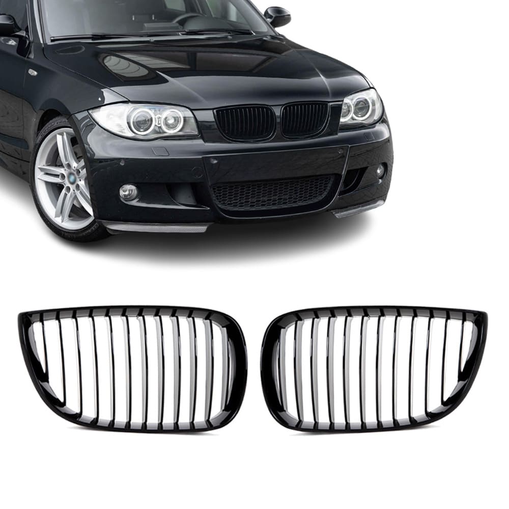 BMW E81 E82 E87 E88 Single Kiiltävän mustat munuaiset