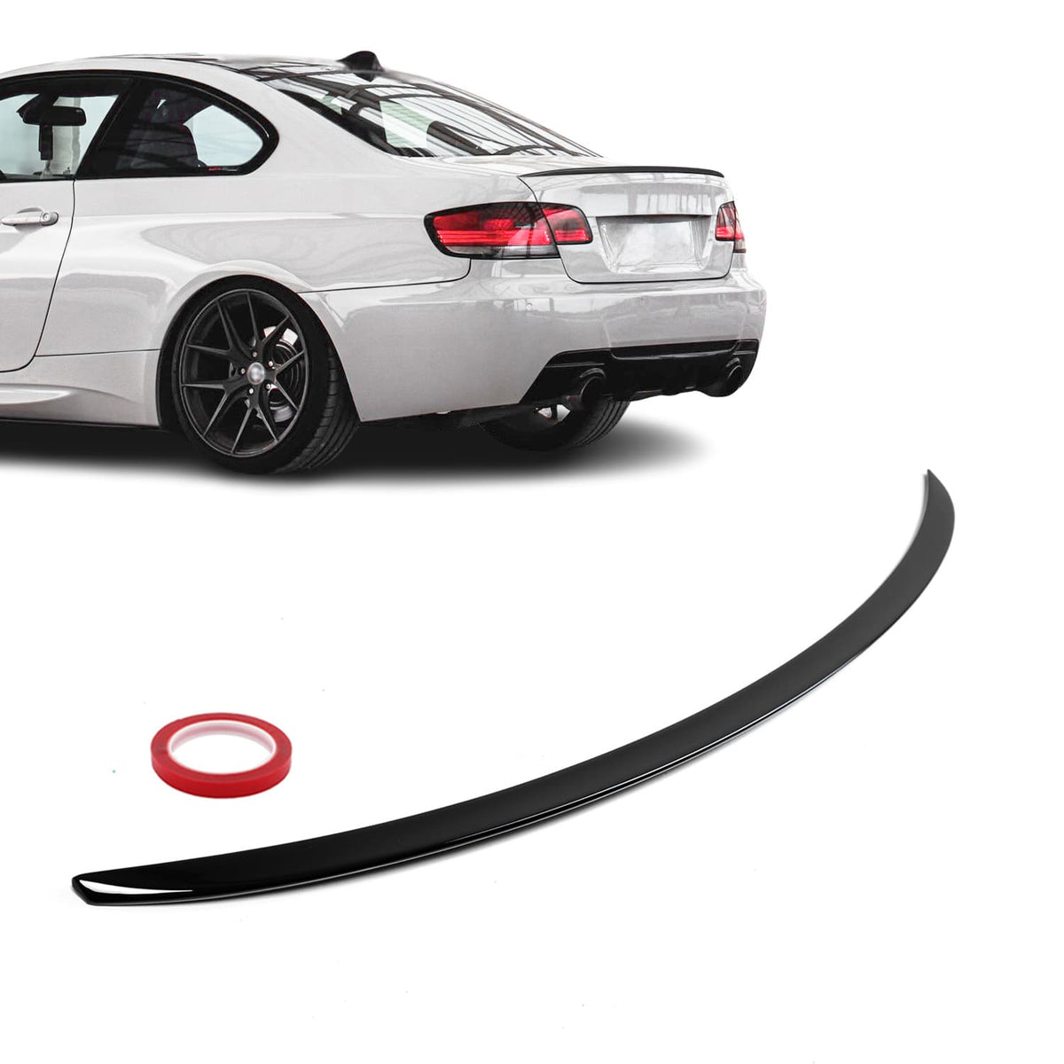 BMW E92 M3-look glossy black rear spoiler