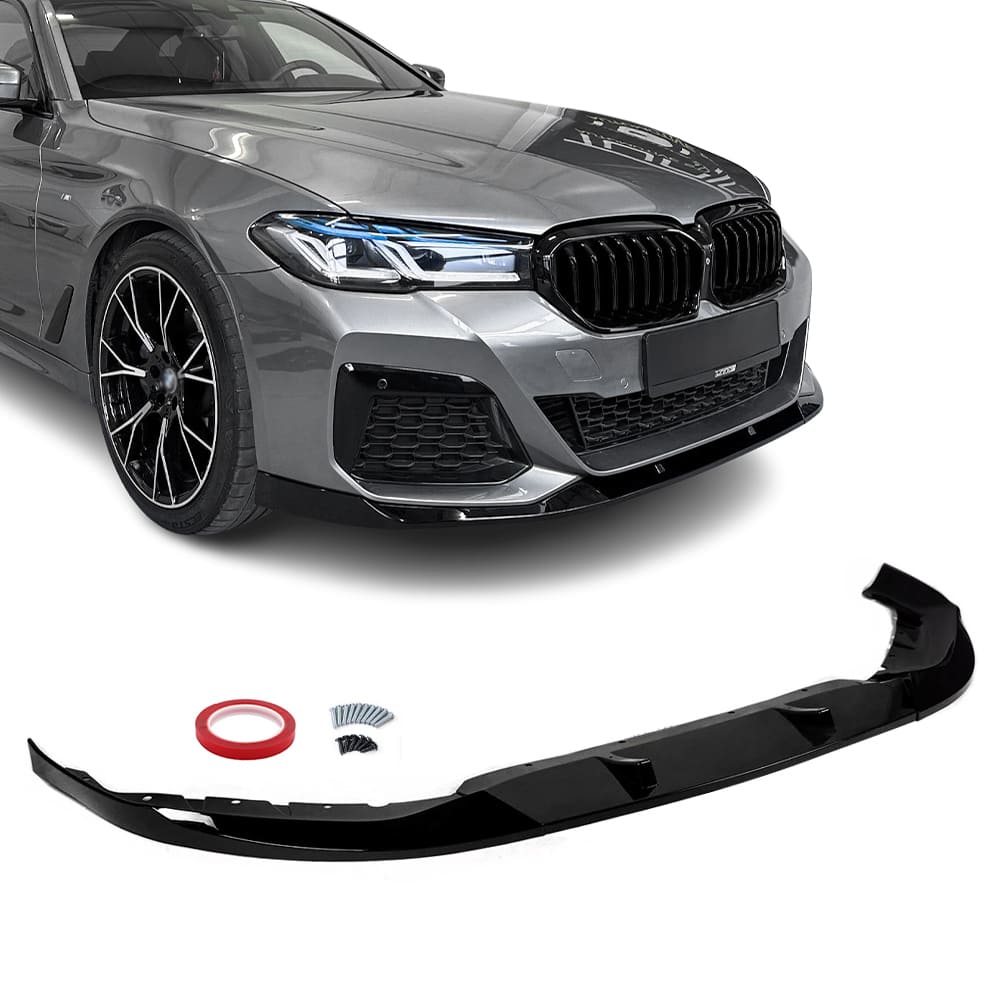 BMW G30 G31 LCI, M-Performance kiiltävän musta etuspoileri