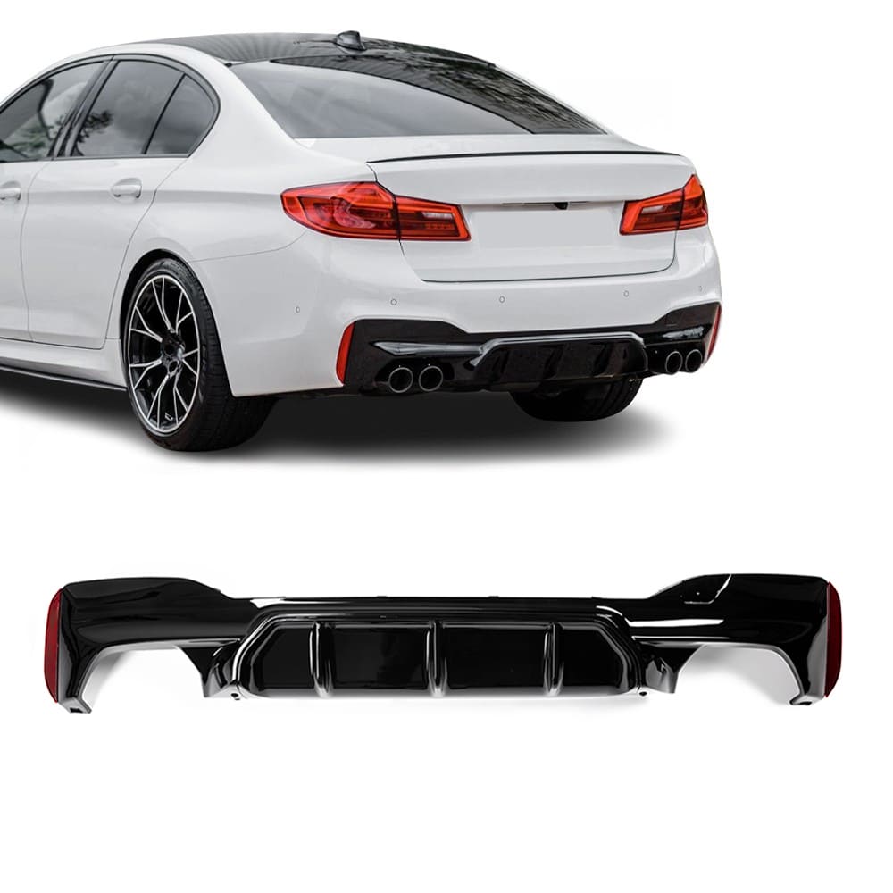 BMW G30 G31 G38, M5-look diffuusori kiiltävän musta