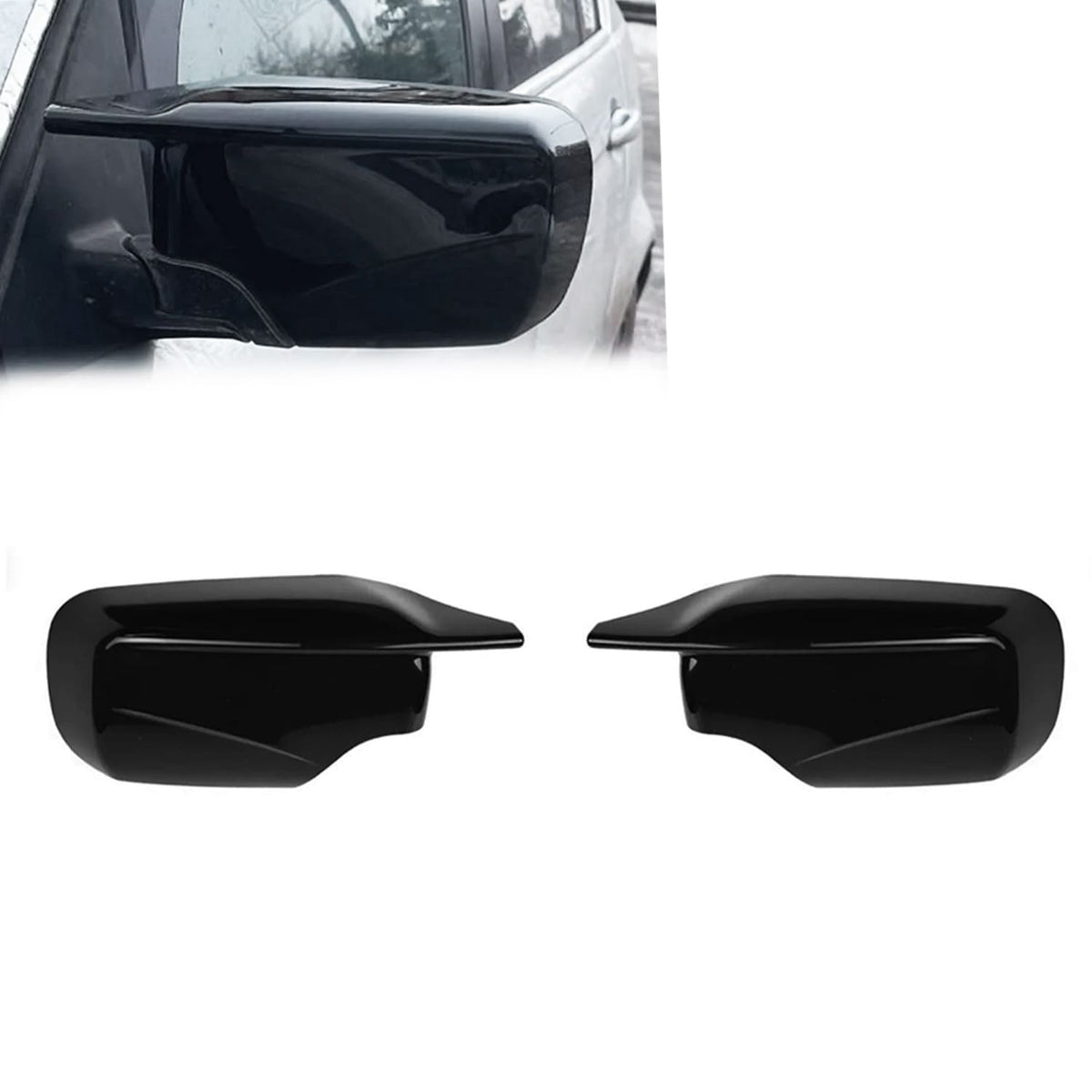 BMW E39 / E46 M-Look Gloss Black Mirror Covers