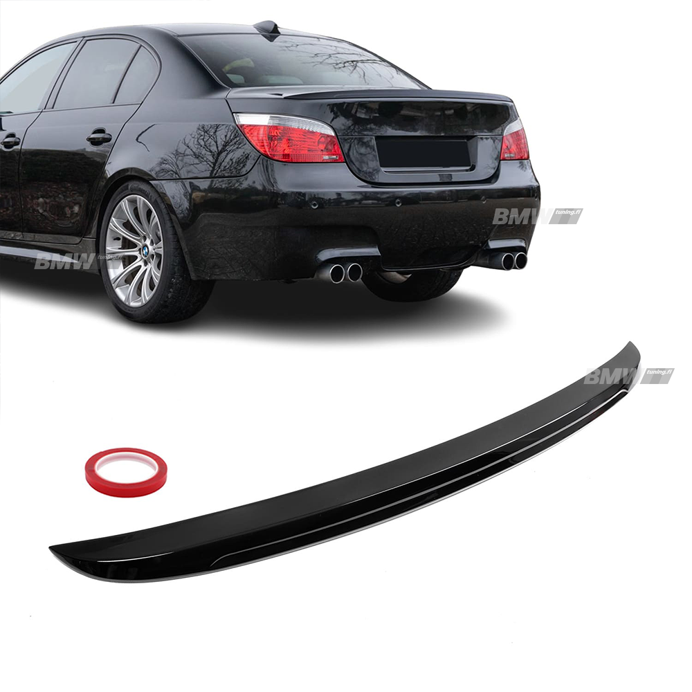 BMW E60 M-Performance look glossy black rear spoiler