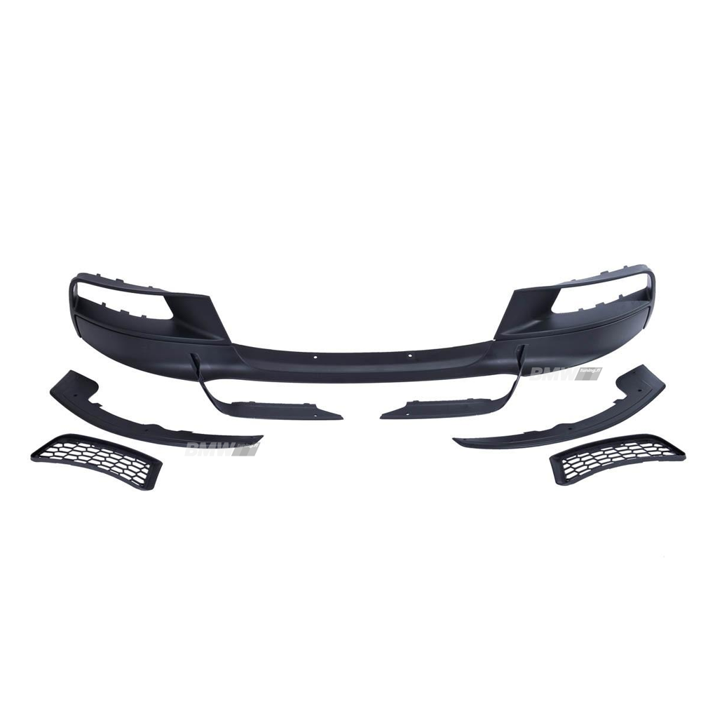 BMW F20 F21 M-Sport Look Front Bumper Lip Matte Black