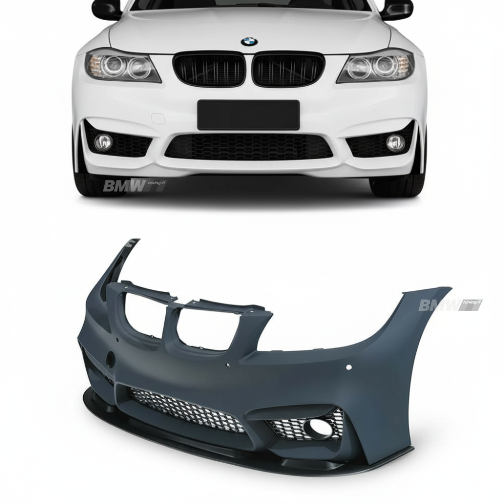 BMW E90 E91 LCI M4-Look etupuskuri. PDC