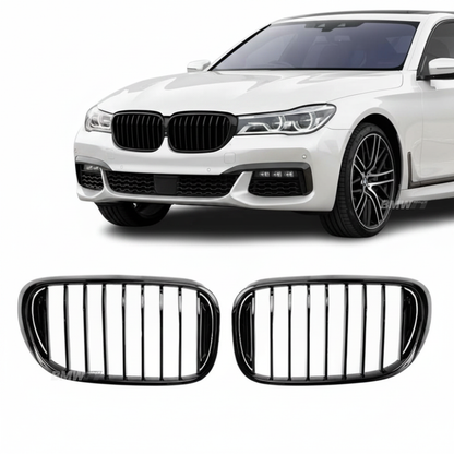 BMW G11 G12, Single glossy black kidneys