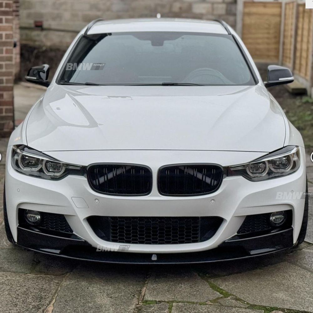BMW F30 F31, M-look glossy black kidneys