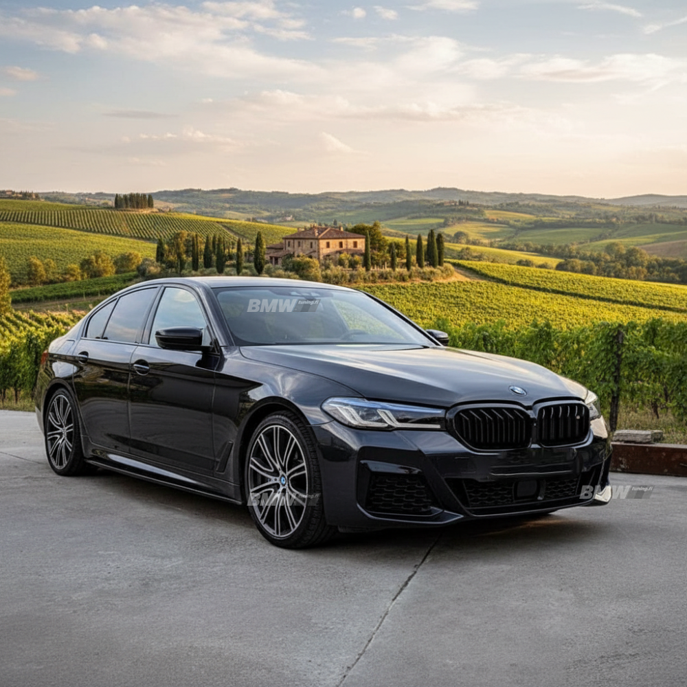 BMW G30 G31 LCI, M-look kiiltävän mustat munuaiset