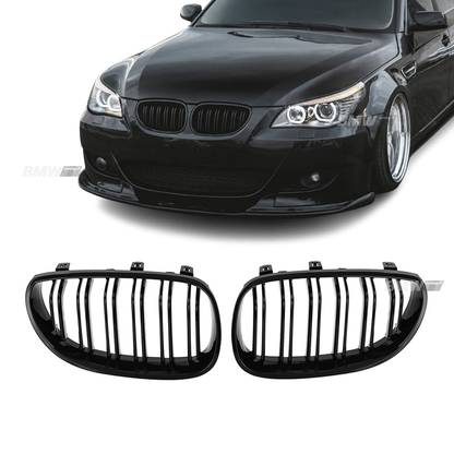 BMW E60 E61 glossy black M5-look kidneys