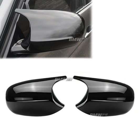 Bmw E90 E91 E92 E93, E81 E82 E87 LCI M3-Look kiiltävän mustat peilinkuoret