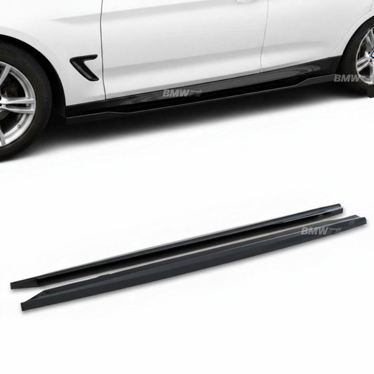 BMW F34 gloss black side skirt extensions