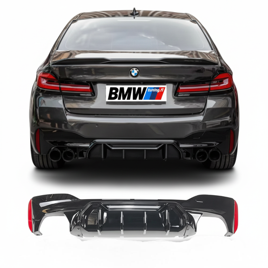 BMW G30 G31 G38, M5 Competition look diffuusori kiiltävän musta