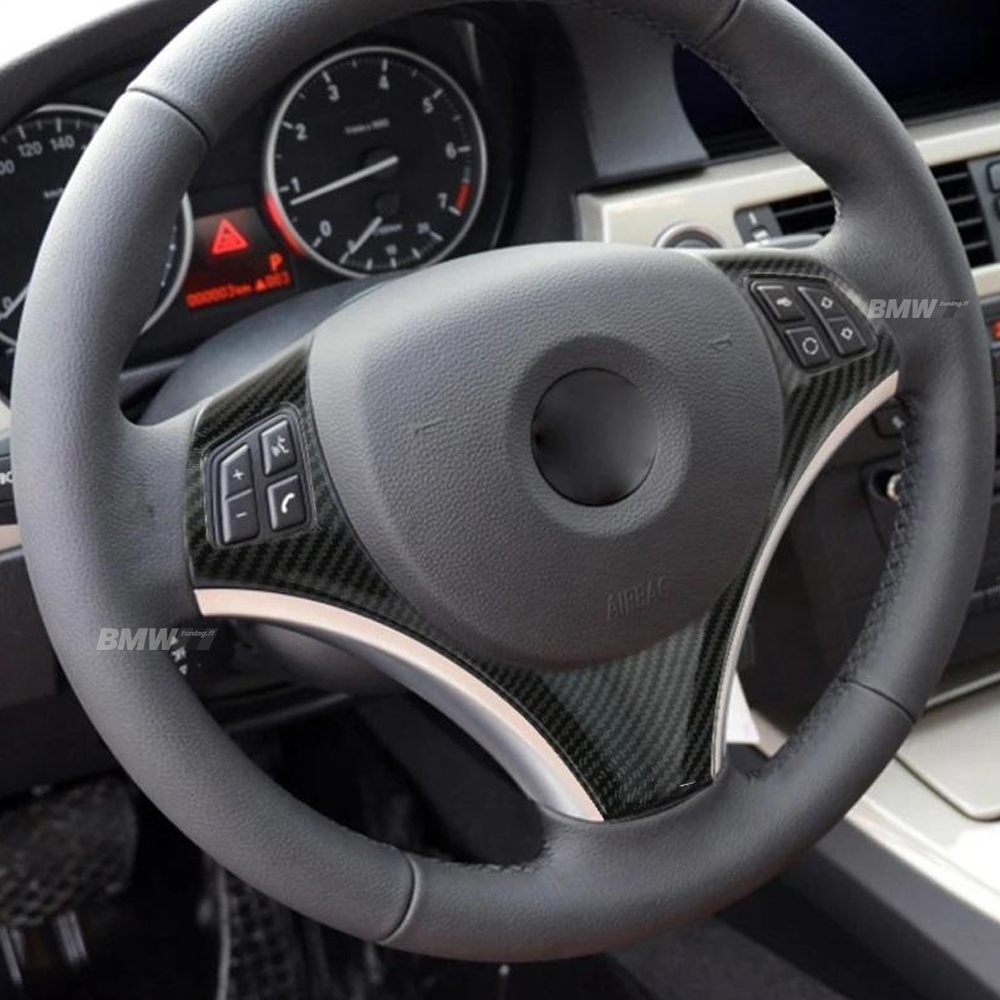 BMW E90 E91 E92 E93 carbon look steering wheel trim