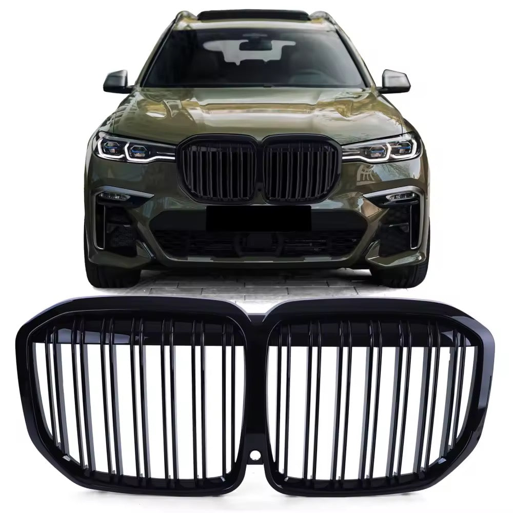 BMW G07 X7, Glossy black M-look kidneys