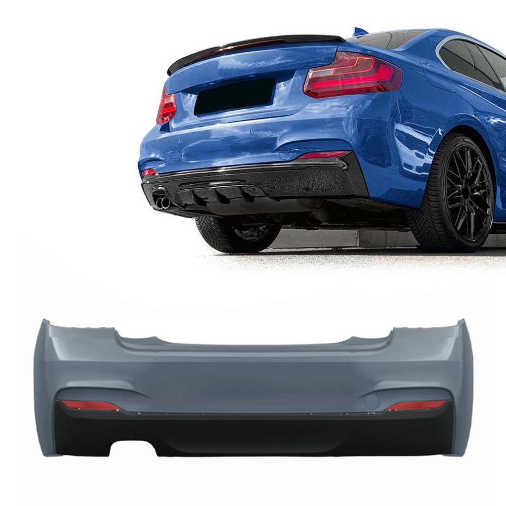 BMW F22 F23, M-sport look rear bumper. PDC