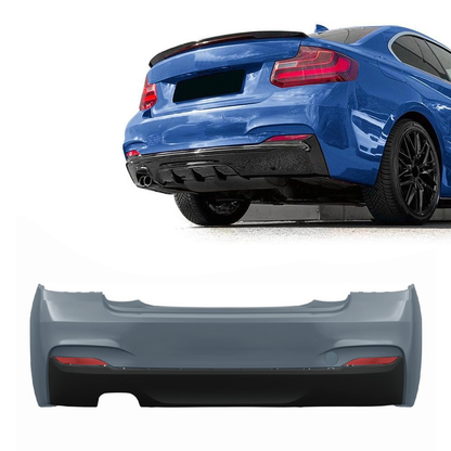 BMW F22 F23, M-sport look rear bumper. PDC