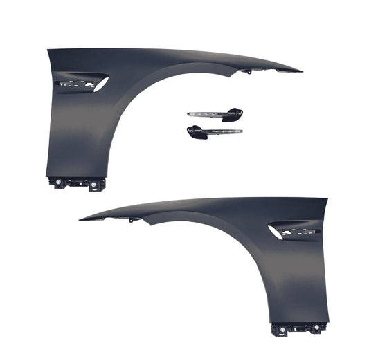 BMW E92 E93, M3-Look fenders with LED indicators
