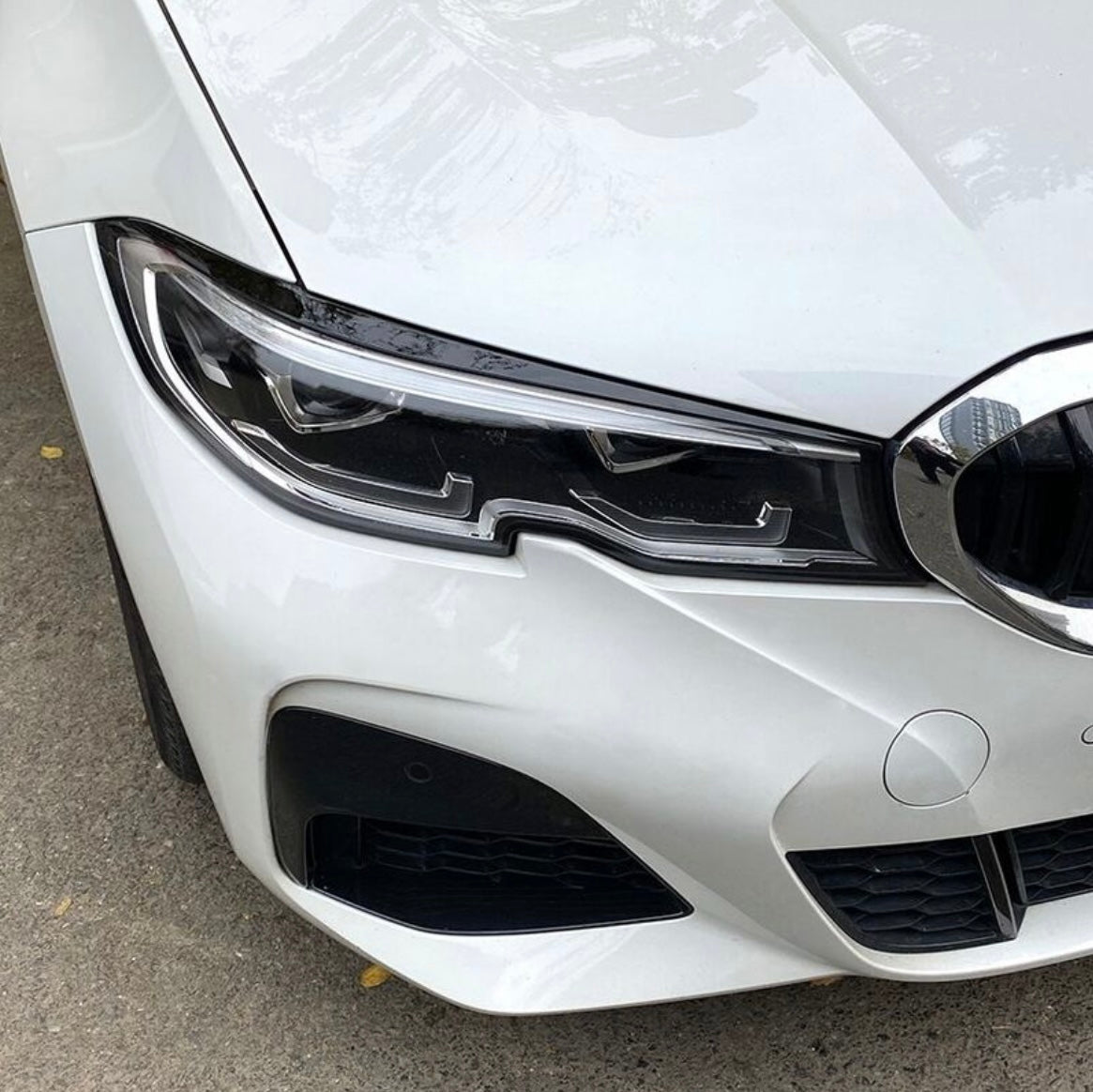Bmw G20 G21 Kiiltävän mustat valoluomet