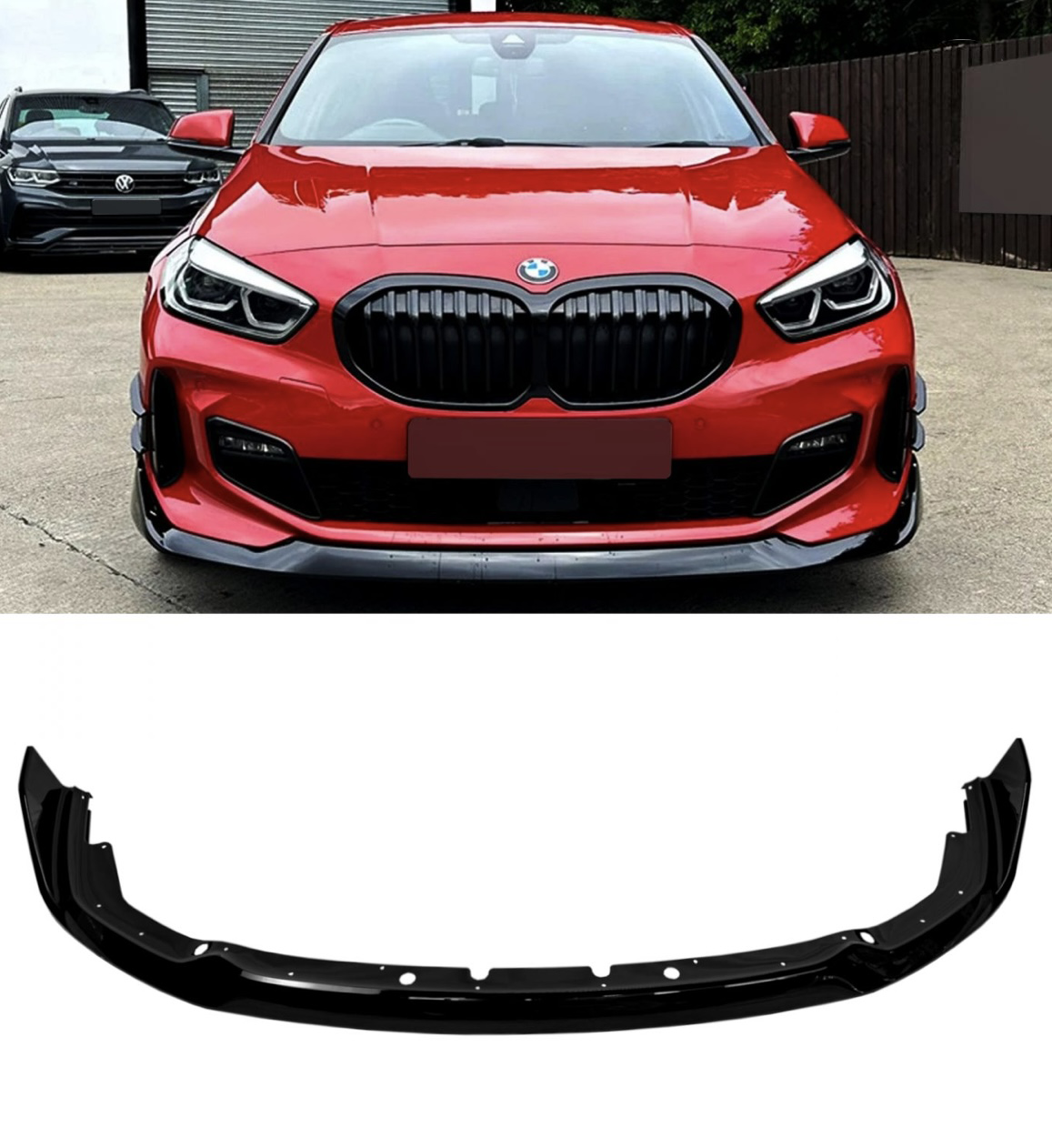 Bmw F40 1-sarja , 2018-2024 Aero kit Korisarja kiiltävän musta