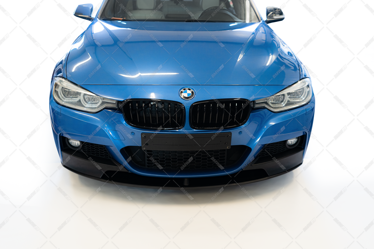 BMW F30 F31 M-performance front bumper lip matt black 