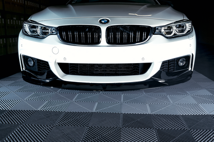 BMW F32 F33 F36, M-Performance etupuskurin lippa kiiltävän musta