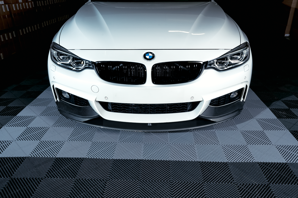 BMW F32 F33 F36 M-performance etupuskurin lippa carbon look