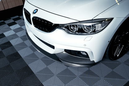 BMW F32 F33 F36 M-performance etupuskurin lippa carbon look