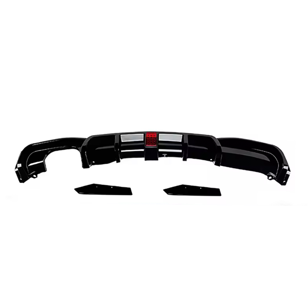 BMW F30 F31 Diffuser + splitters, with brake light glossy black