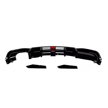 BMW F30 F31 Diffuser + splitters, with brake light glossy black