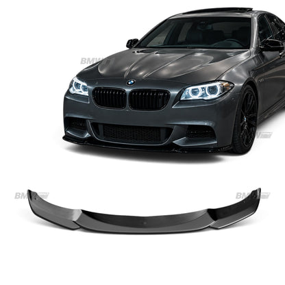 BMW F10 F11 Front Lip ABE TÜV Approved V2, Gloss Black