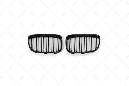 BMW F20 F21, glossy black M-Look kidneys