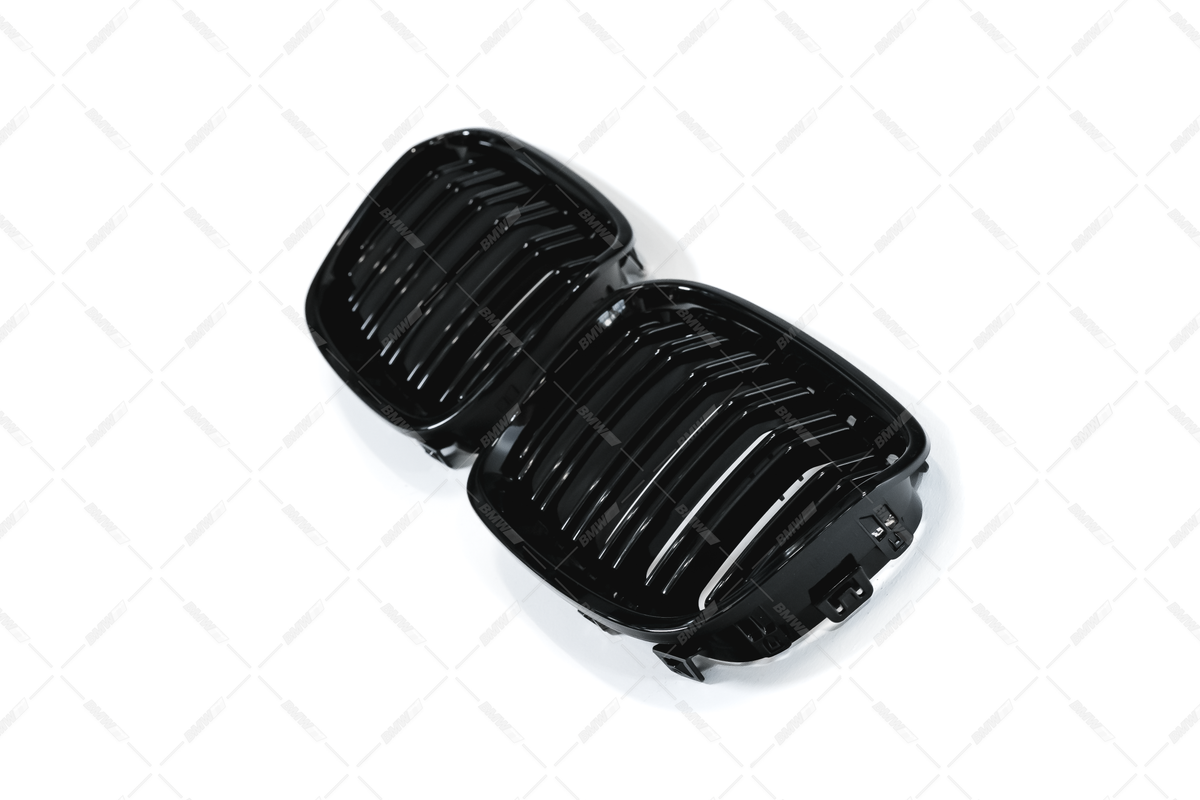 BMW F20 F21, glossy black M-Look kidneys