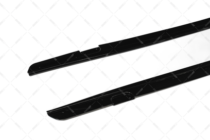 BMW F20, M-Performance skirt inserts glossy black