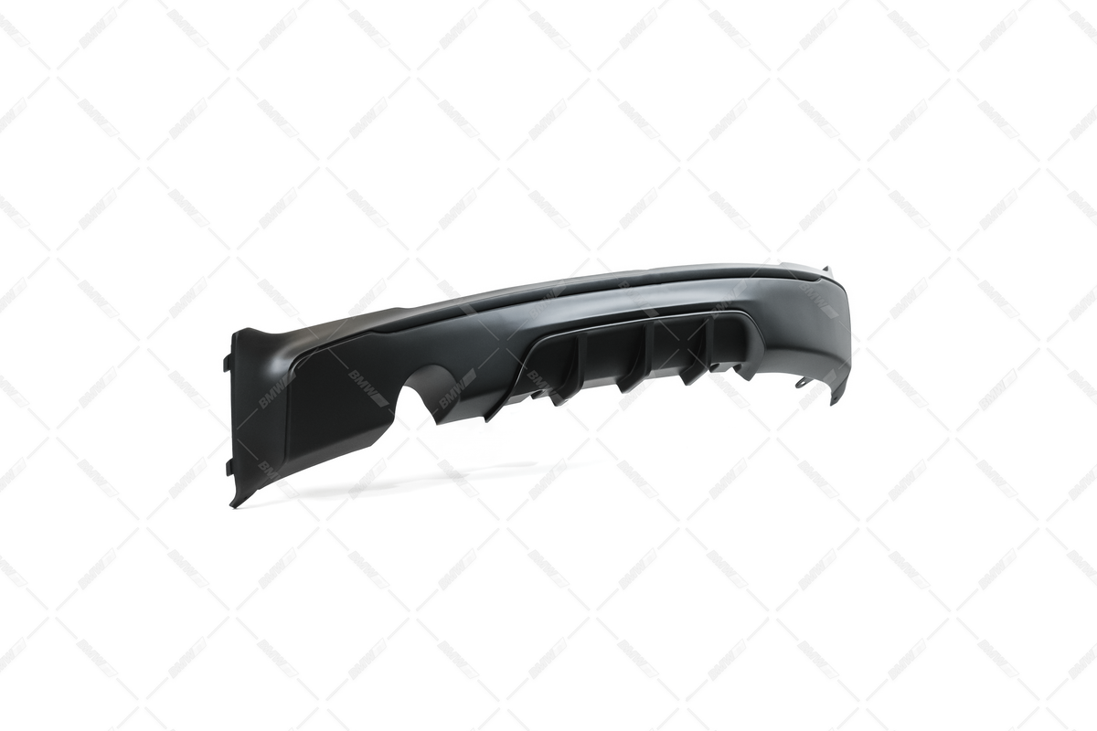 BMW F22 F23, M Performance look rear bumper diffuser matte black