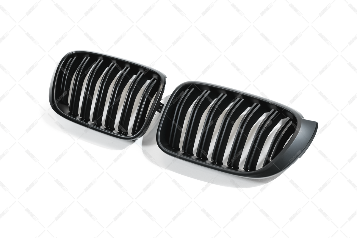 BMW X3 F25 LCI X4 F26, Matt black M-Look kidneys