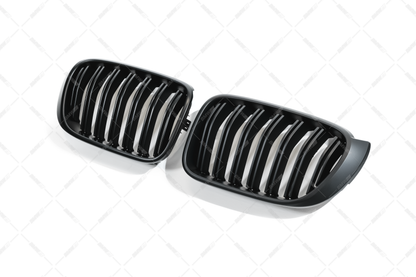 BMW X3 F25 LCI X4 F26, Matt black M-Look kidneys